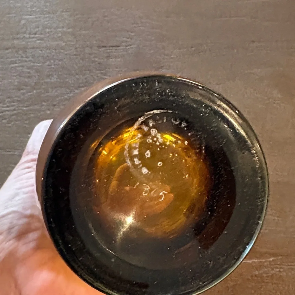 Beautiful RARE Amber Glass Vase by Rihimäen Lasi Oy Signed 1365